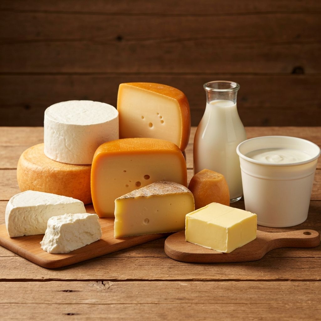 Verschiedene Milchprodukte