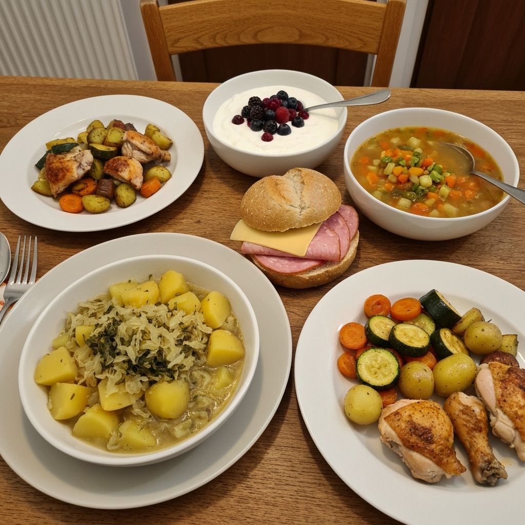 Realistisches Alltagsessen